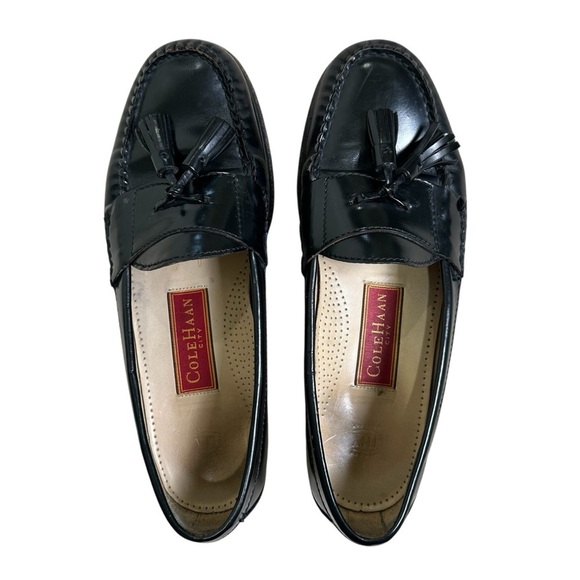 Cole Haan Men’s Size 9 Black Leather City Pinch Tassel Slip-on Loafer main image 6